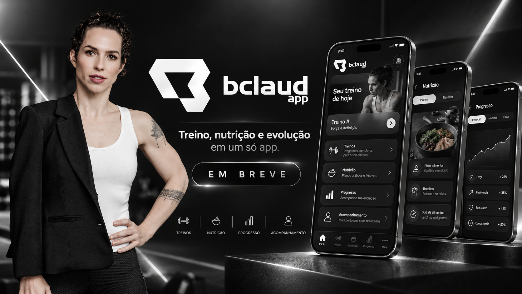 bclaud App: treino, nutrição e evolução em um só aplicativo, em breve